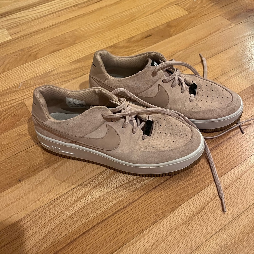 Nike Beige Suede Sneakers